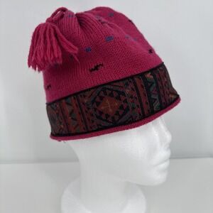 Murray Merkley women beanie handmade 100% wool Pink OS Canada Made